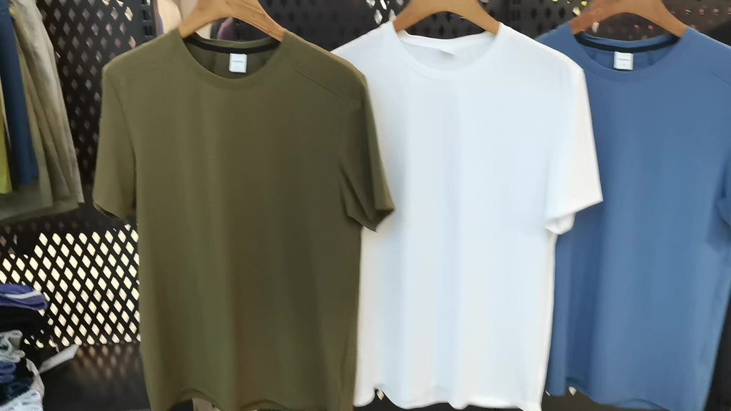 Men's Short Sleeve T-Shirt Casual Tee Gym Shirt R51112
