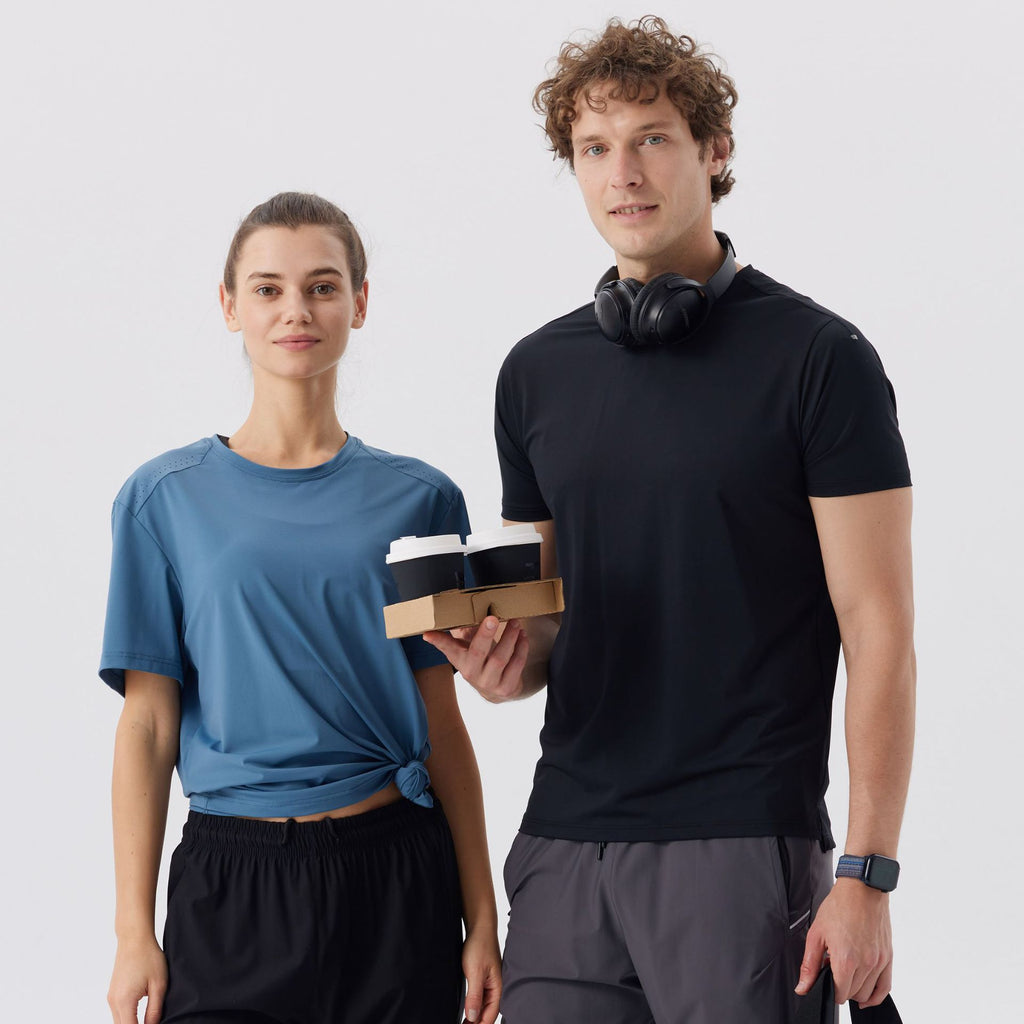 Men's Short Sleeve T-Shirt Casual Tee Gym Shirt R51112