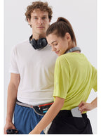 Women's Short Sleeve T-Shirt Casual Tee Gym Shirt R51114