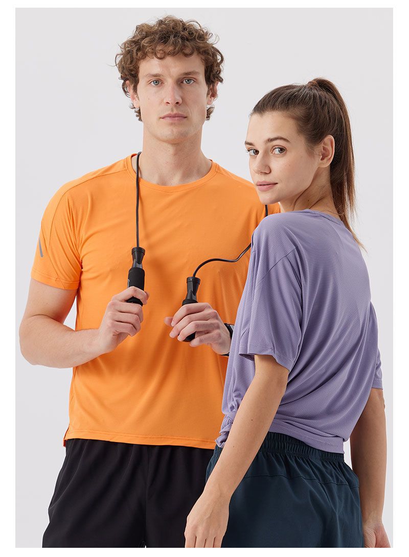 Women's Short Sleeve T-Shirt Casual Tee Gym Shirt R51114