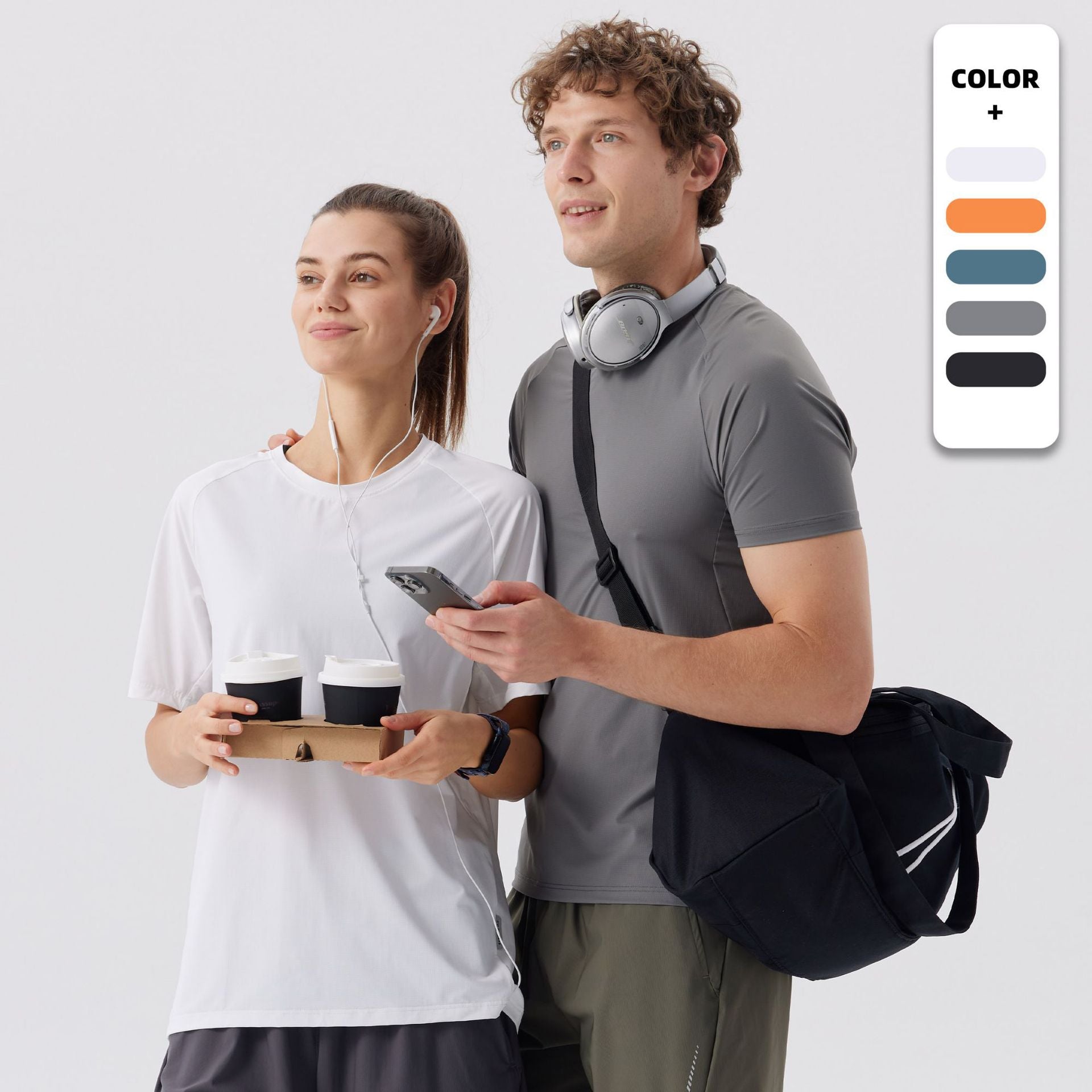 Men's Short Sleeve T-Shirt Casual Tee Gym Shirt R51119