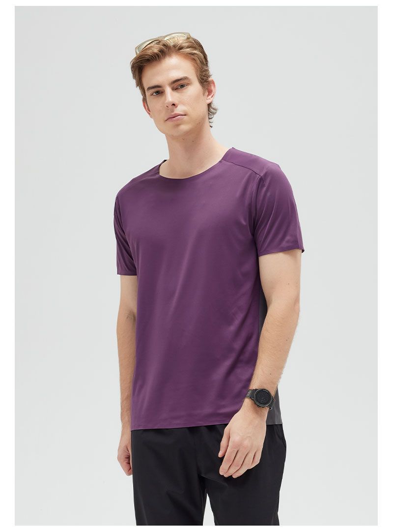 Men's Short Sleeve T-Shirt Casual Tee Gym Shirt R61124