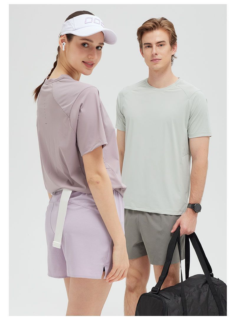 Men's Short Sleeve T-Shirt Casual Tee Gym Shirt R61125