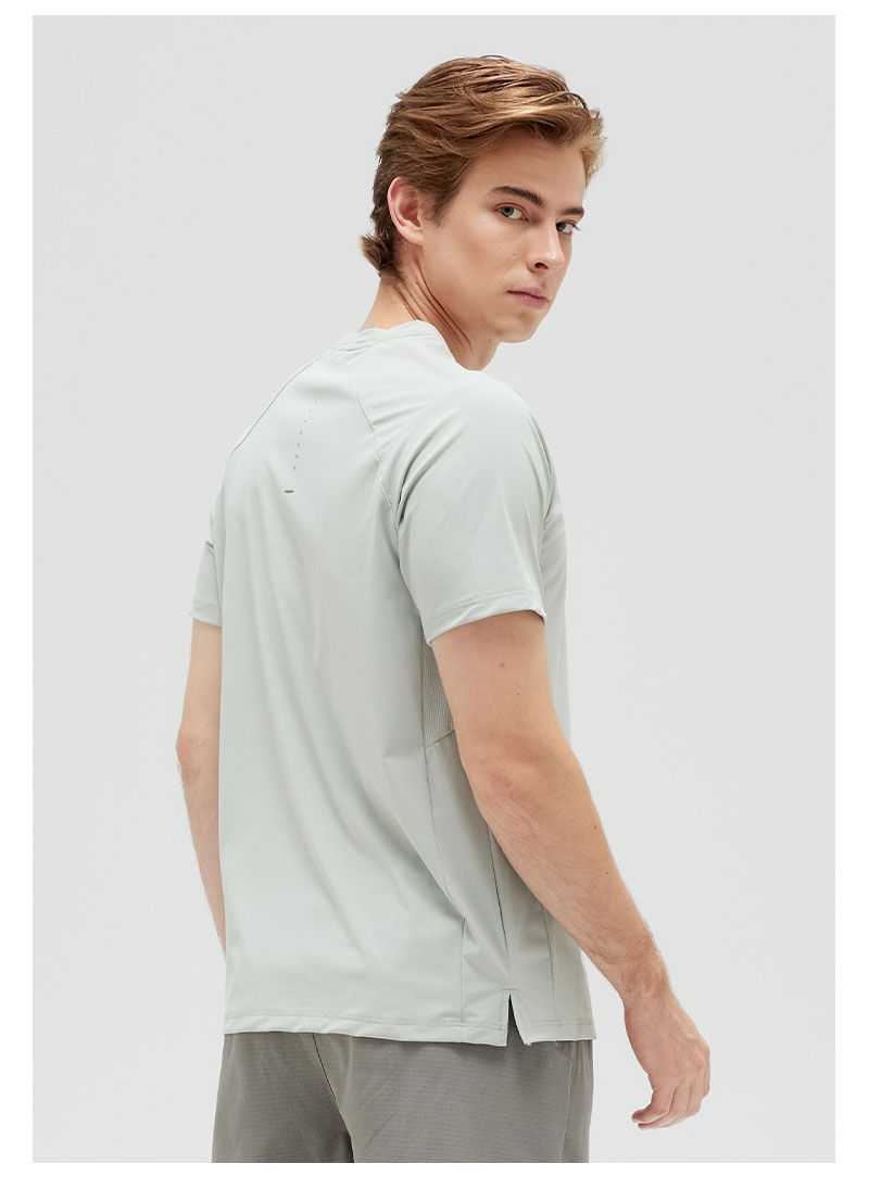 Men's Short Sleeve T-Shirt Casual Tee Gym Shirt R61125