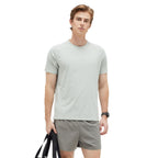 Men's Short Sleeve T-Shirt Casual Tee Gym Shirt R61125
