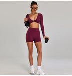 Women's Shorts Gym Running Casual Athletic S-0221