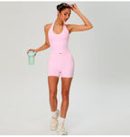 Women's Tank Top Sleeveless T-Shirt Gym Workout S-0264