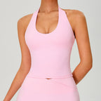 Women's Tank Top Sleeveless T-Shirt Gym Workout S-0264