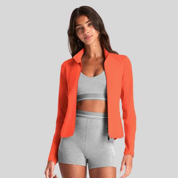 Womens Fitness Sports 75%Nyolon 25%Spandex Jacket S0010-1 print logo 1