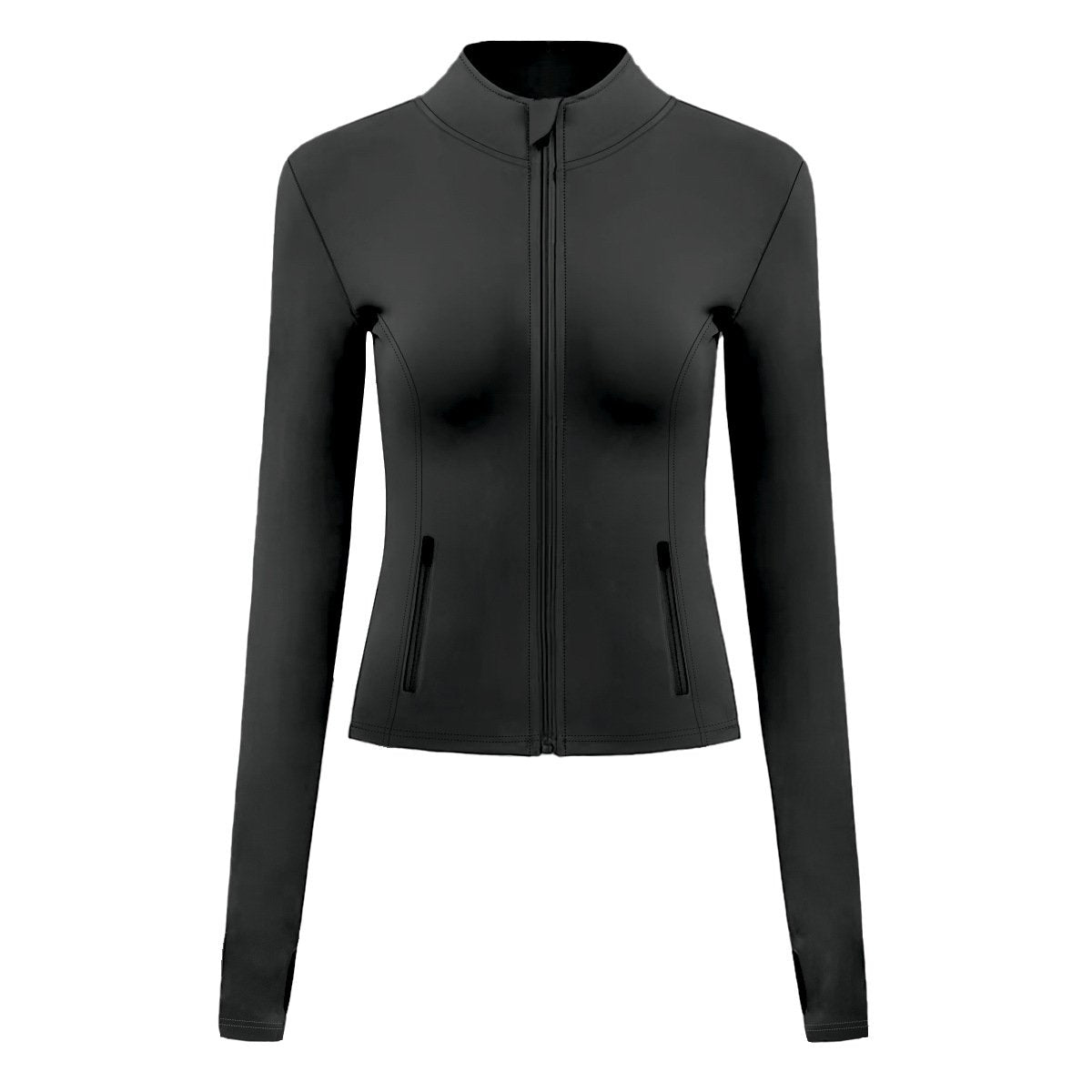 Womens Fitness Sports 75%Nyolon 25%Spandex Jacket S0010-1 print logo 12
