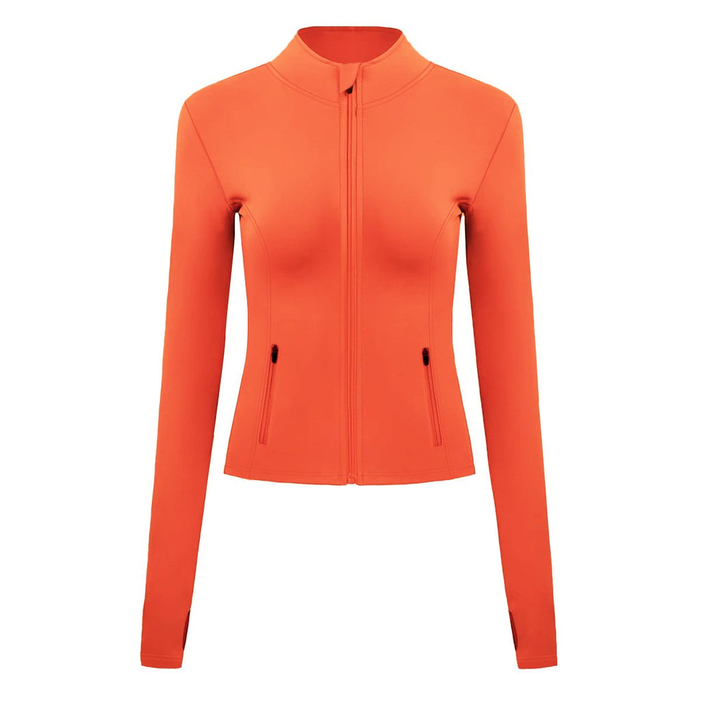 Womens Fitness Sports 75%Nyolon 25%Spandex Jacket S0010-1 print logo 14