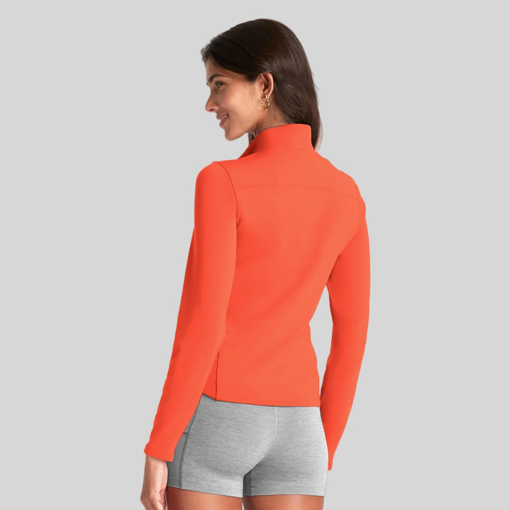 Womens Fitness Sports 75%Nyolon 25%Spandex Jacket S0010-1 print logo 2