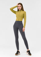 Womens Sports Yoga 75%Nyolon 25%Spandex Jacket S0035-2 print logo 27