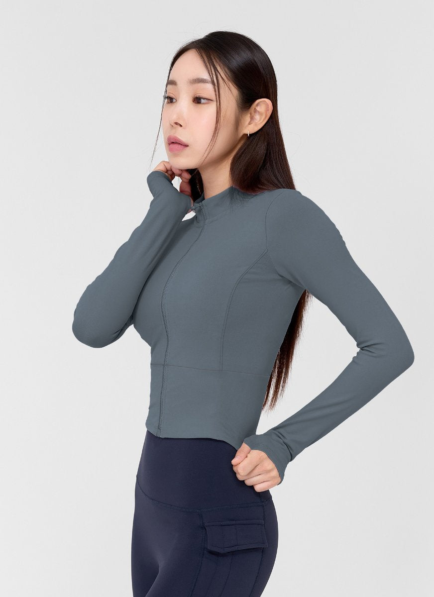 Womens Sports Yoga 75%Nyolon 25%Spandex Jacket S0035-2 print logo 39
