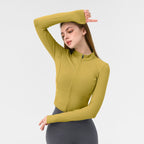 Womens Sports Yoga 75%Nyolon 25%Spandex Jacket S0035-2 print logo 7