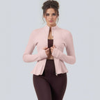 Womens Workout Yoga 75%Nyolon 25%Spandex Jacket S0205 print logo 1