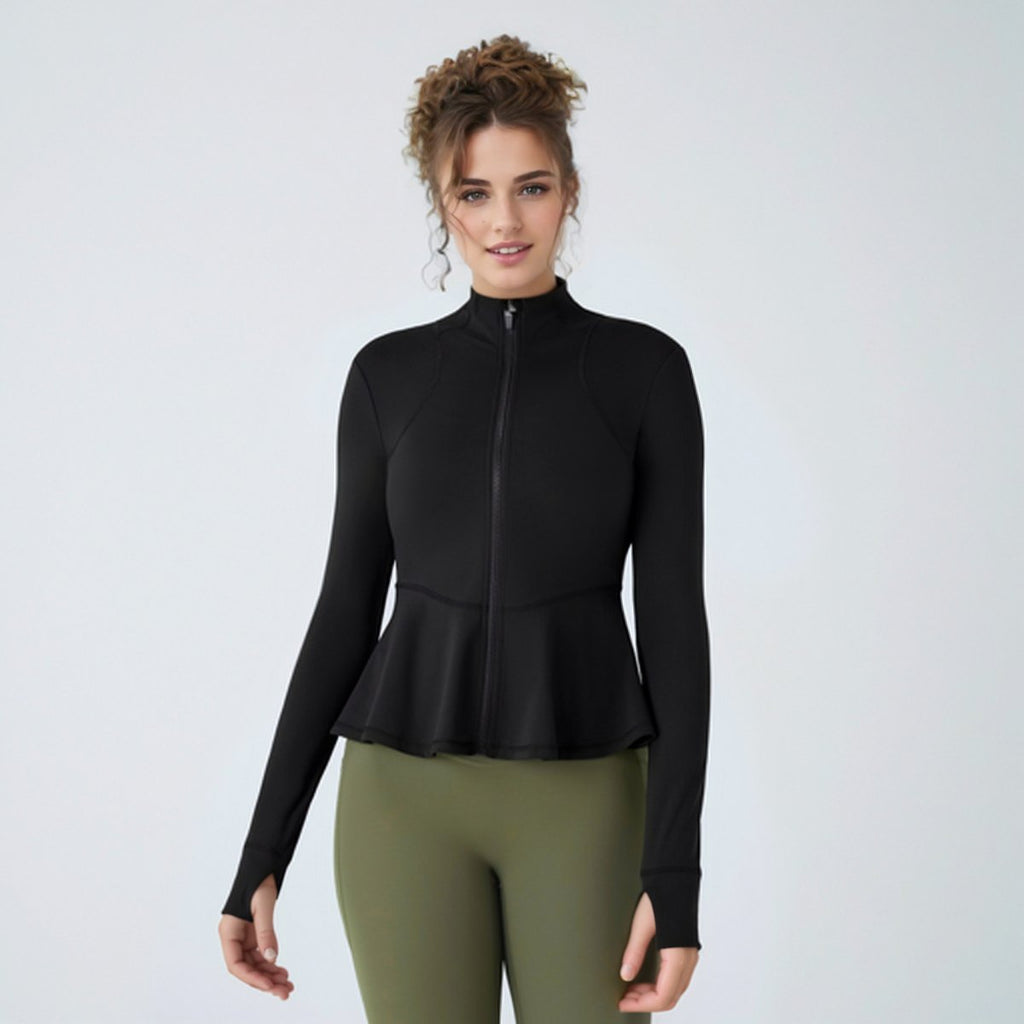 Womens Workout Yoga 75%Nyolon 25%Spandex Jacket S0205 print logo 10