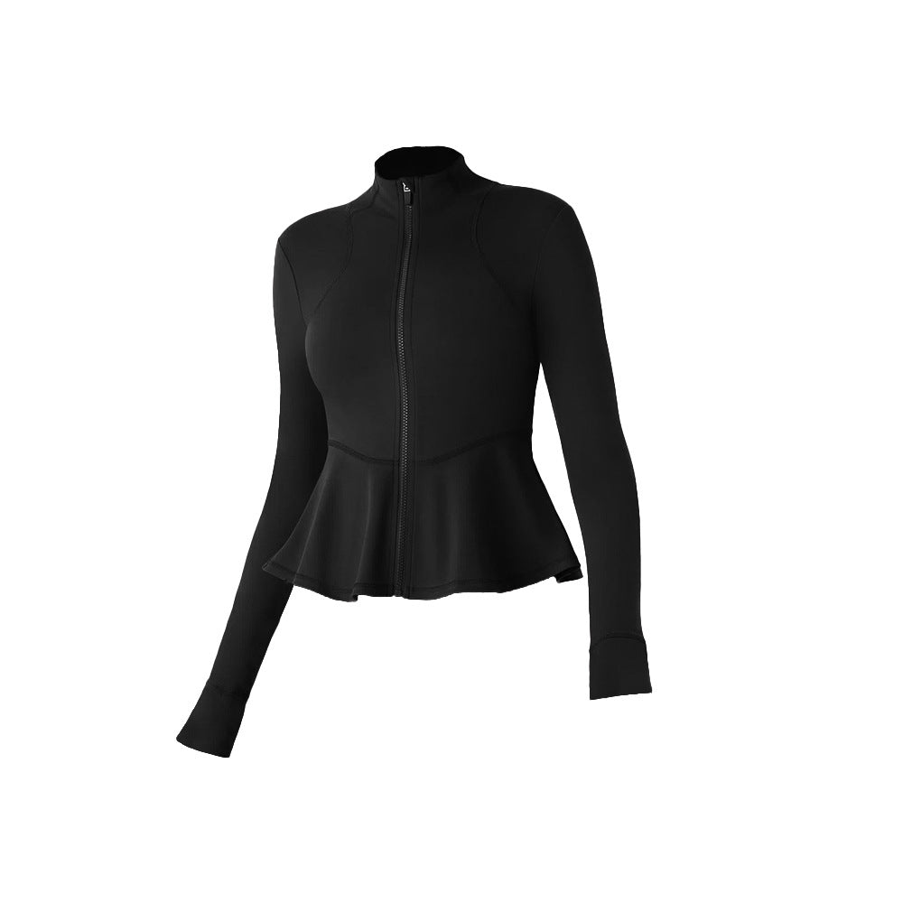 Womens Workout Yoga 75%Nyolon 25%Spandex Jacket S0205 print logo 15