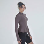 Womens Workout Yoga 75%Nyolon 25%Spandex Jacket S0205 print logo 19