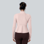 Womens Workout Yoga 75%Nyolon 25%Spandex Jacket S0205 print logo 2