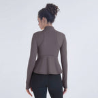 Womens Workout Yoga 75%Nyolon 25%Spandex Jacket S0205 print logo 20