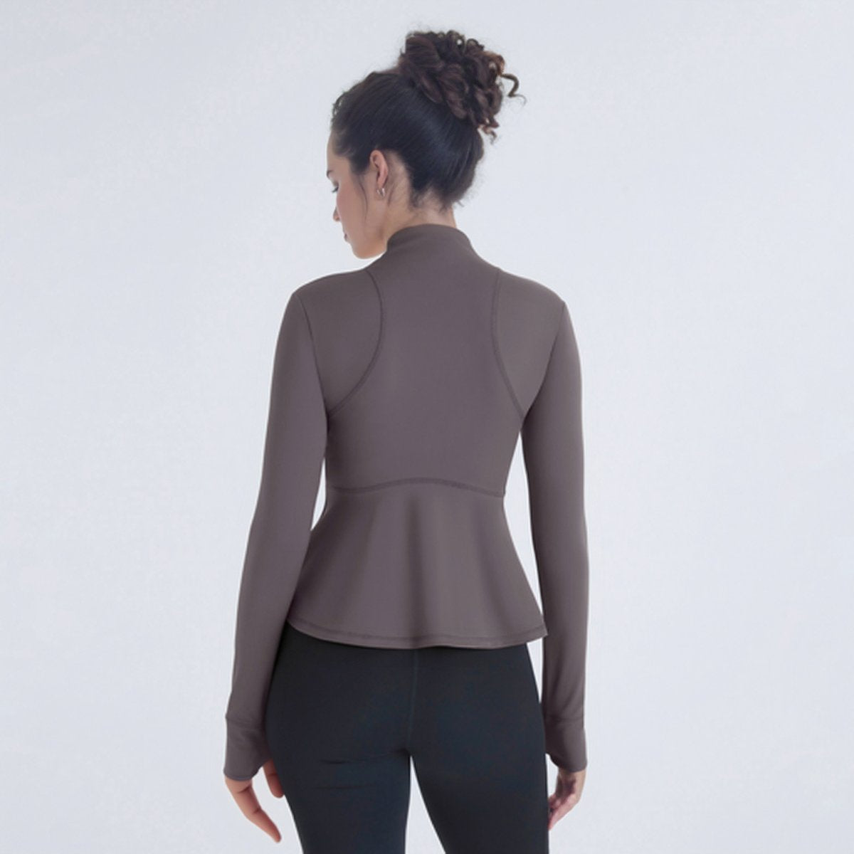 Womens Workout Yoga 75%Nyolon 25%Spandex Jacket S0205 print logo 20