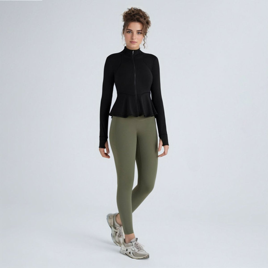 Womens Workout Yoga 75%Nyolon 25%Spandex Jacket S0205 print logo 21