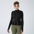 Womens Workout Yoga 75%Nyolon 25%Spandex Jacket S0205 print logo 23