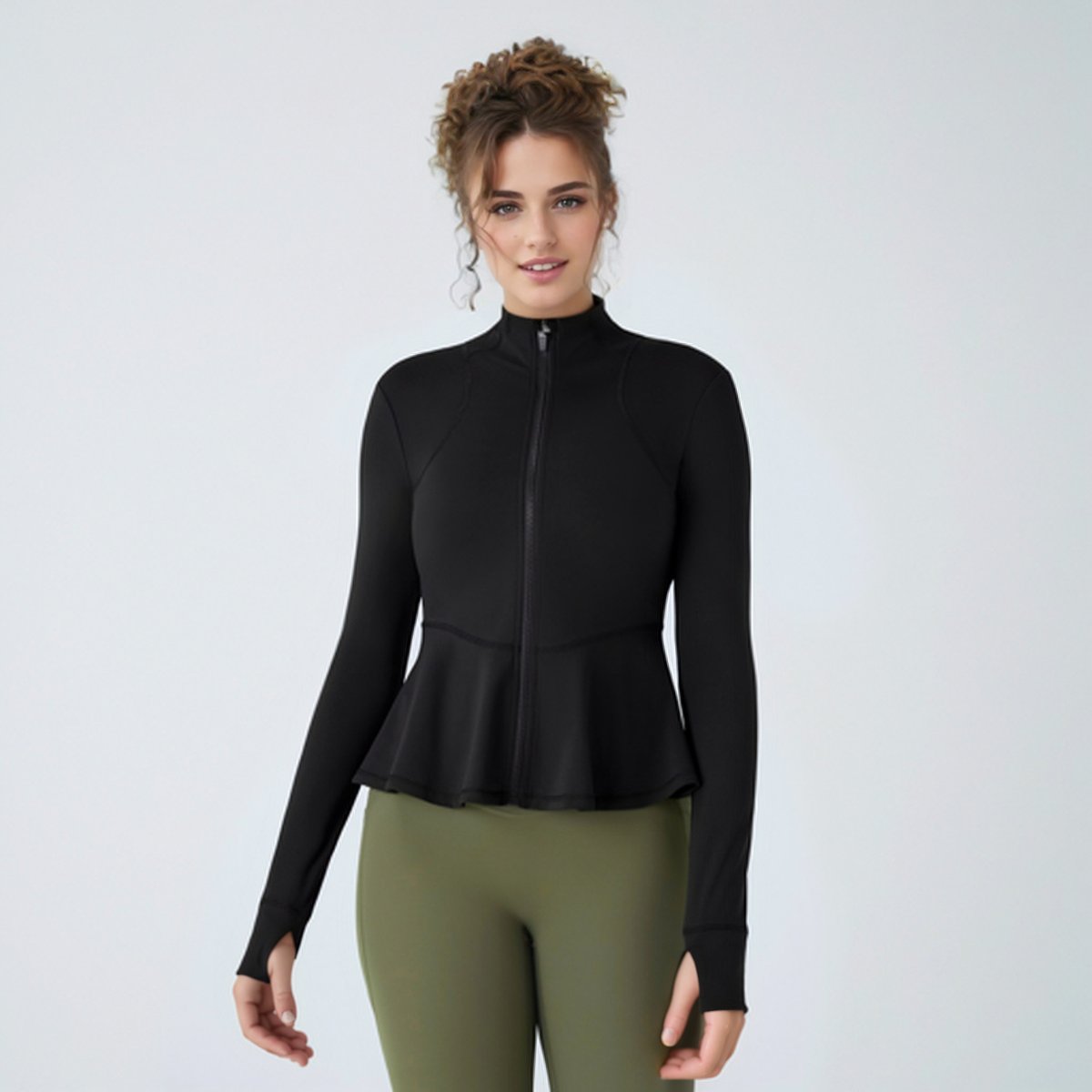 Womens Workout Yoga 75%Nyolon 25%Spandex Jacket S0205 print logo 23