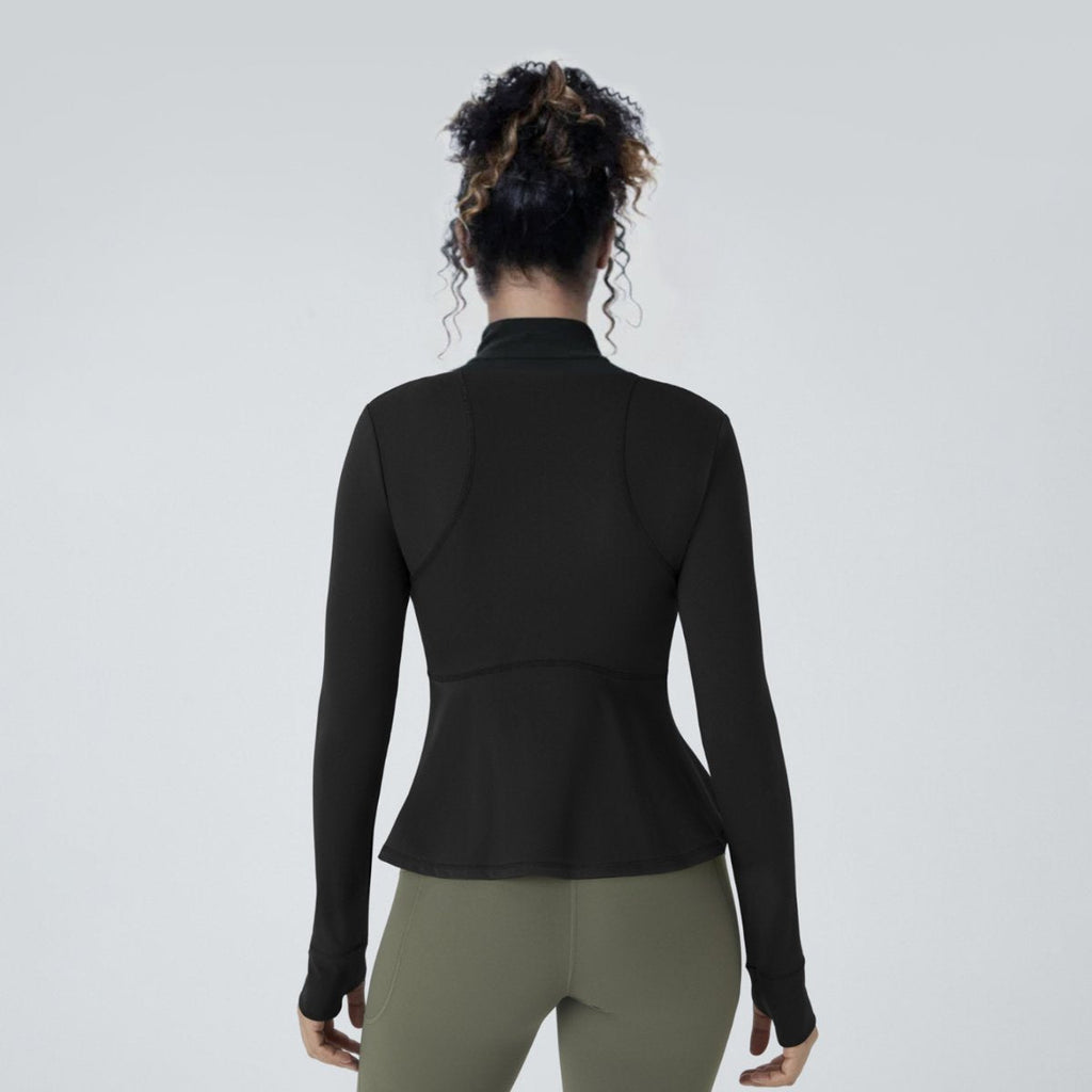 Womens Workout Yoga 75%Nyolon 25%Spandex Jacket S0205 print logo 24
