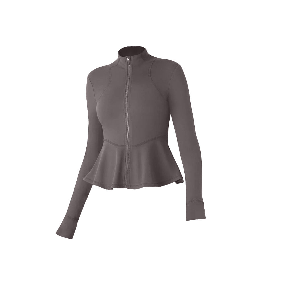 Womens Workout Yoga 75%Nyolon 25%Spandex Jacket S0205 print logo 3