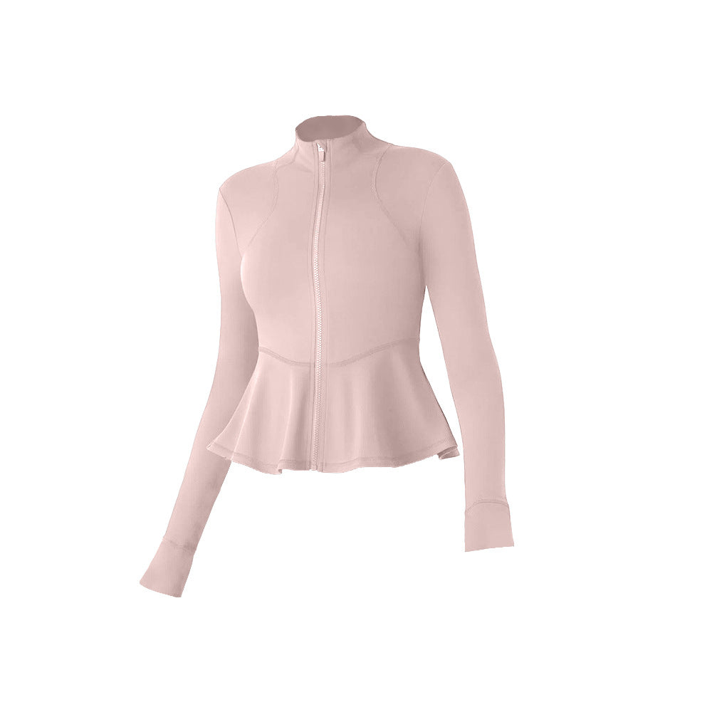 Womens Workout Yoga 75%Nyolon 25%Spandex Jacket S0205 print logo 4