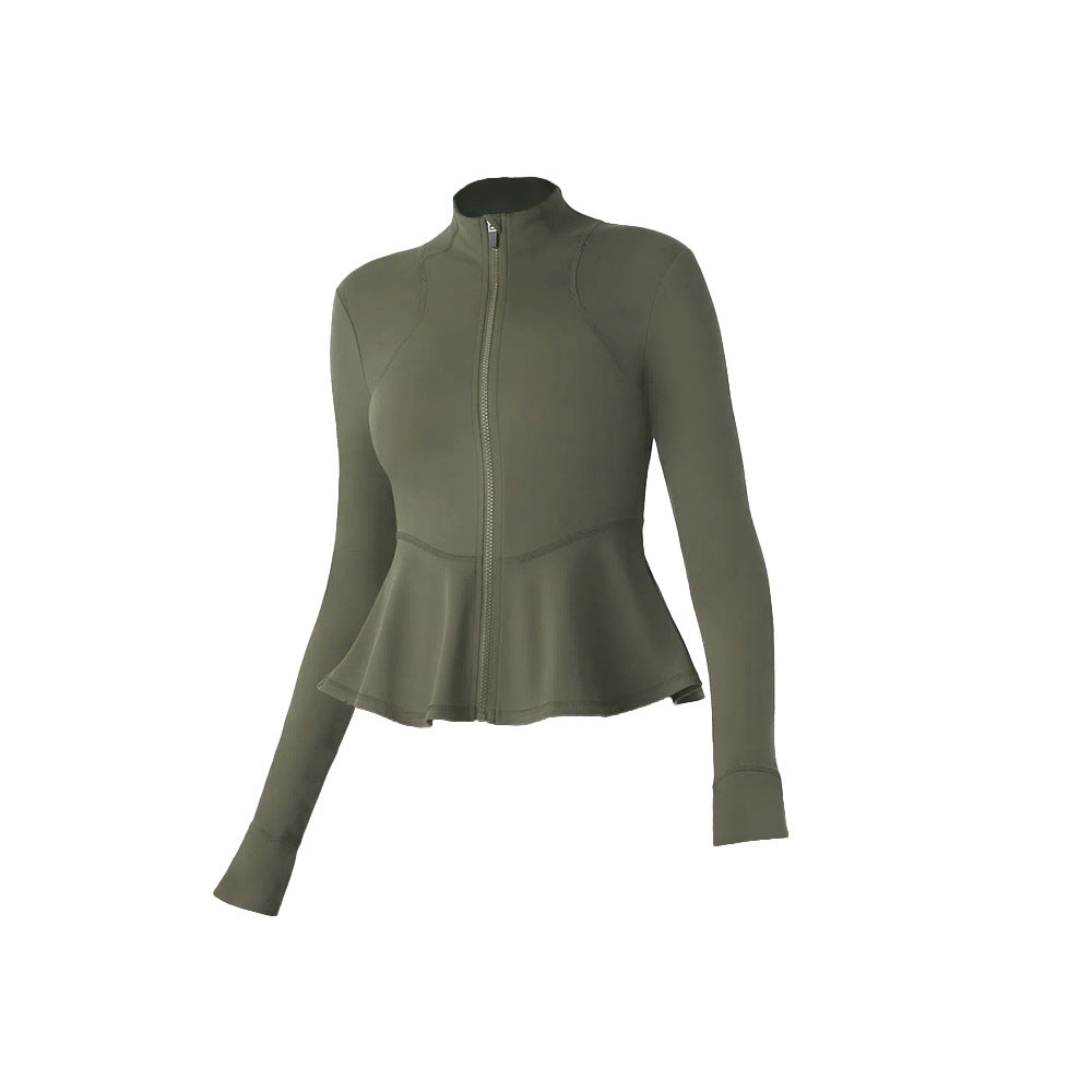 Womens Workout Yoga 75%Nyolon 25%Spandex Jacket S0205 print logo 5