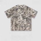 Mens Oversized 59.5%Cotton 40.5%Polyester Tshirt Shorts Set S2608+K2605 - tshirt print logo 9
