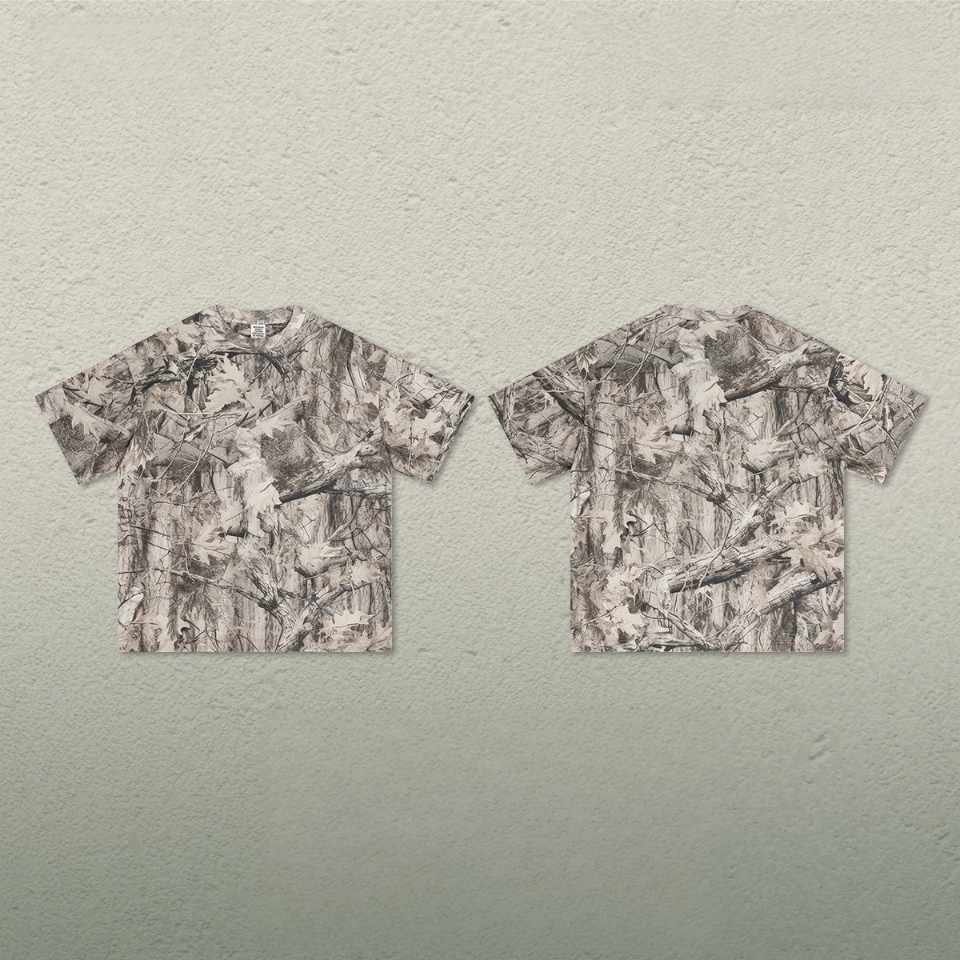 Mens Oversized 59.5%Cotton 40.5%Polyester Tshirt Shorts Set S2608+K2605 Set print logo 5