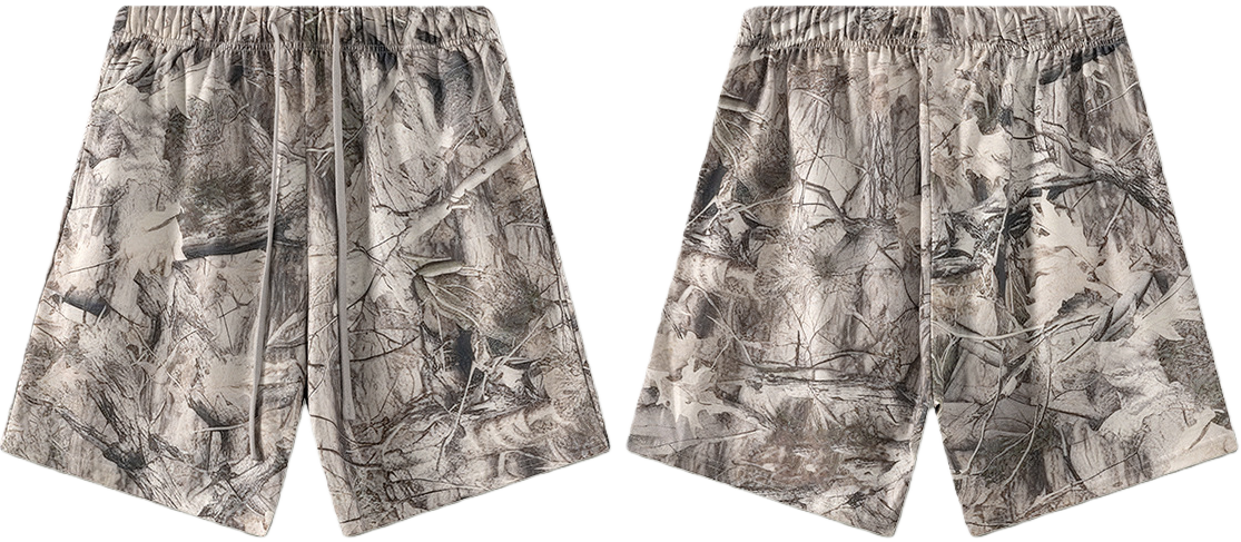 Mens Oversized 59.5%Cotton 40.5%Polyester Tshirt Shorts Set S2608+K2605