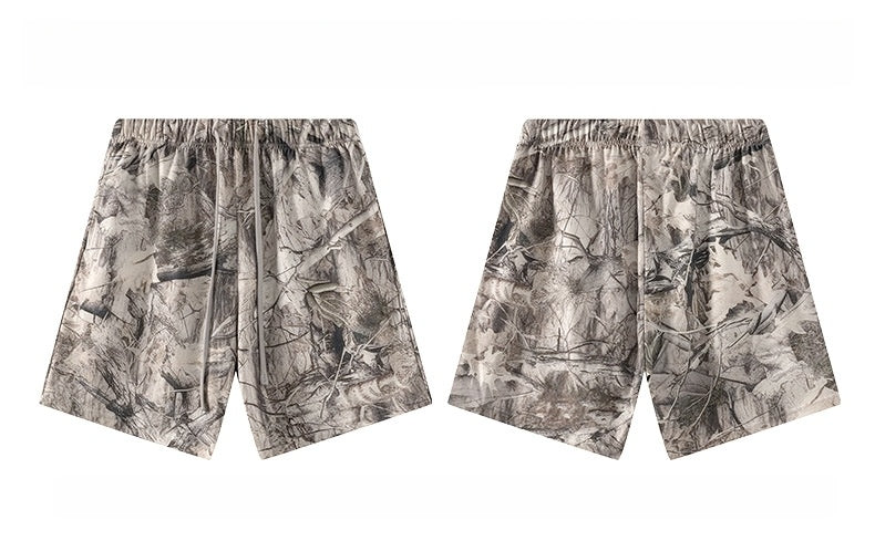 Mens Oversized 59.5%Cotton 40.5%Polyester Tshirt Shorts Set S2608+K2605
