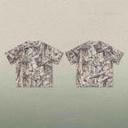 Mens Oversized 59.5%Cotton 40.5%Polyester Tshirt Shorts Set - Honfitwear