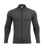 Mens Sportswear Workout 79%Polyester   21%Spandex Jacket S9883 print logo 2