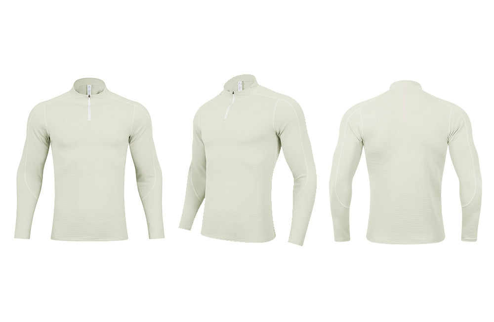 Mens Casual Sportswear 79%Polyester   21%Spandex Quarter zip shirt S9887 print logo 21