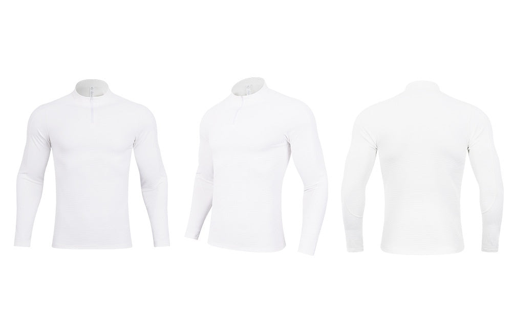 Mens Casual Sportswear 79%Polyester   21%Spandex Quarter zip shirt S9887 print logo 22