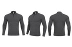 Mens Casual Sportswear 79%Polyester   21%Spandex Quarter zip shirt S9887 print logo 20