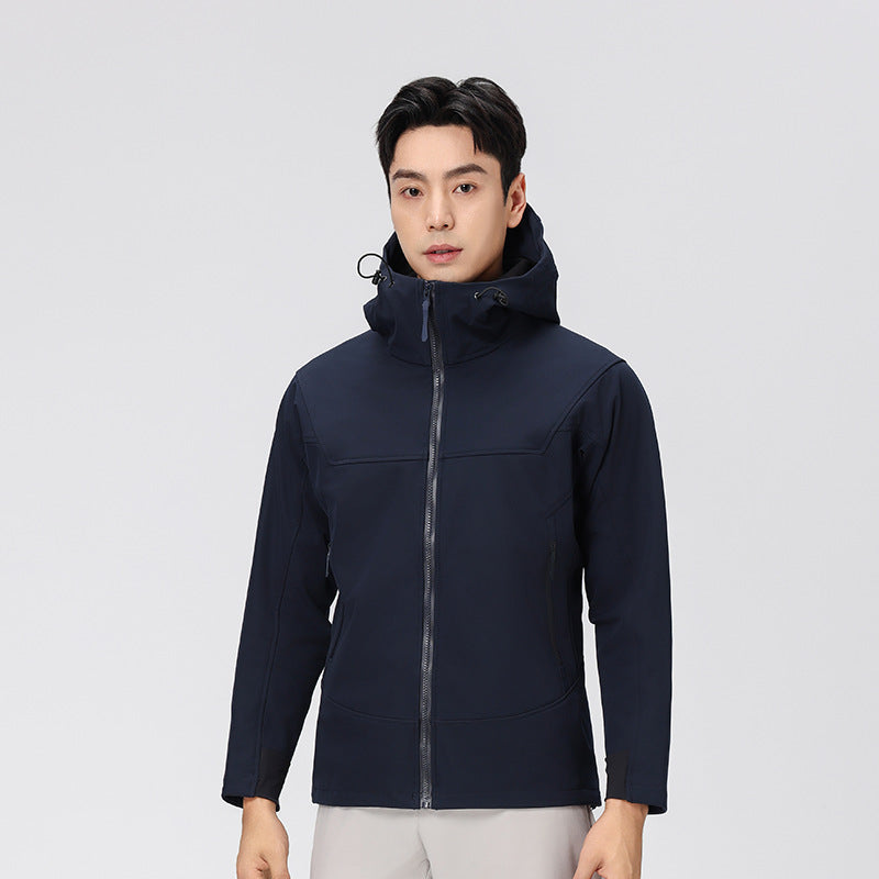 Mens Outdoor Sports 100%polyester Jacket SY-1888 print logo 7