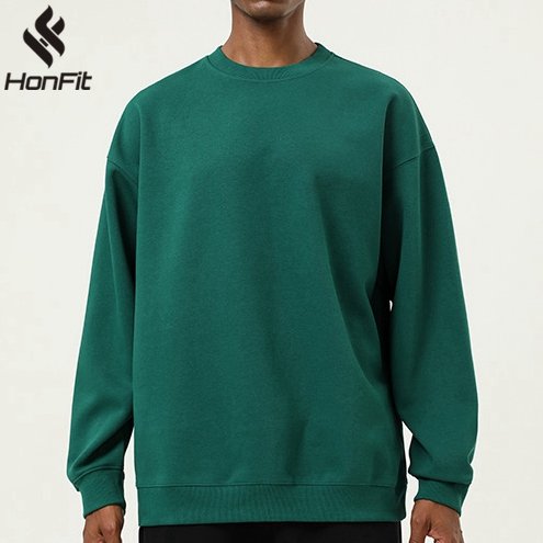 Mens Oversized Casual 61.9%cotton 38.1%polyester  Sweatshirt SY-55011 print logo 12