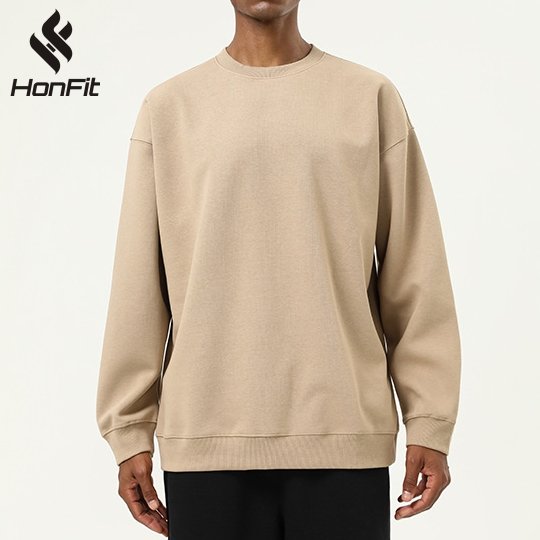 Mens Oversized Casual 61.9%cotton 38.1%polyester  Sweatshirt SY-55011 print logo 15