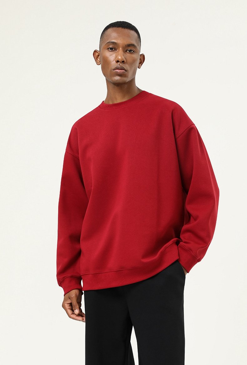 Mens Oversized Casual 61.9%cotton 38.1%polyester  Sweatshirt SY-55011 print logo 18
