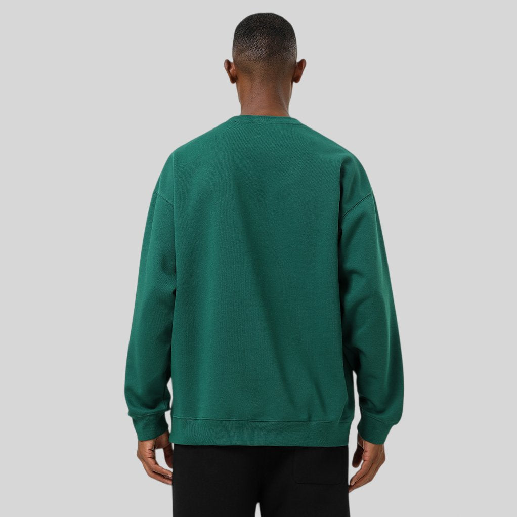 Mens Oversized Casual 61.9%cotton 38.1%polyester  Sweatshirt SY-55011 print logo 2