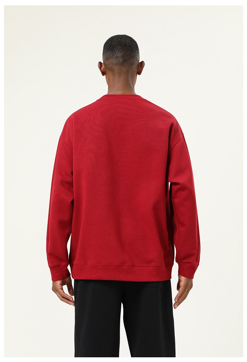 Mens Oversized Casual 61.9%cotton 38.1%polyester  Sweatshirt SY-55011 print logo 24