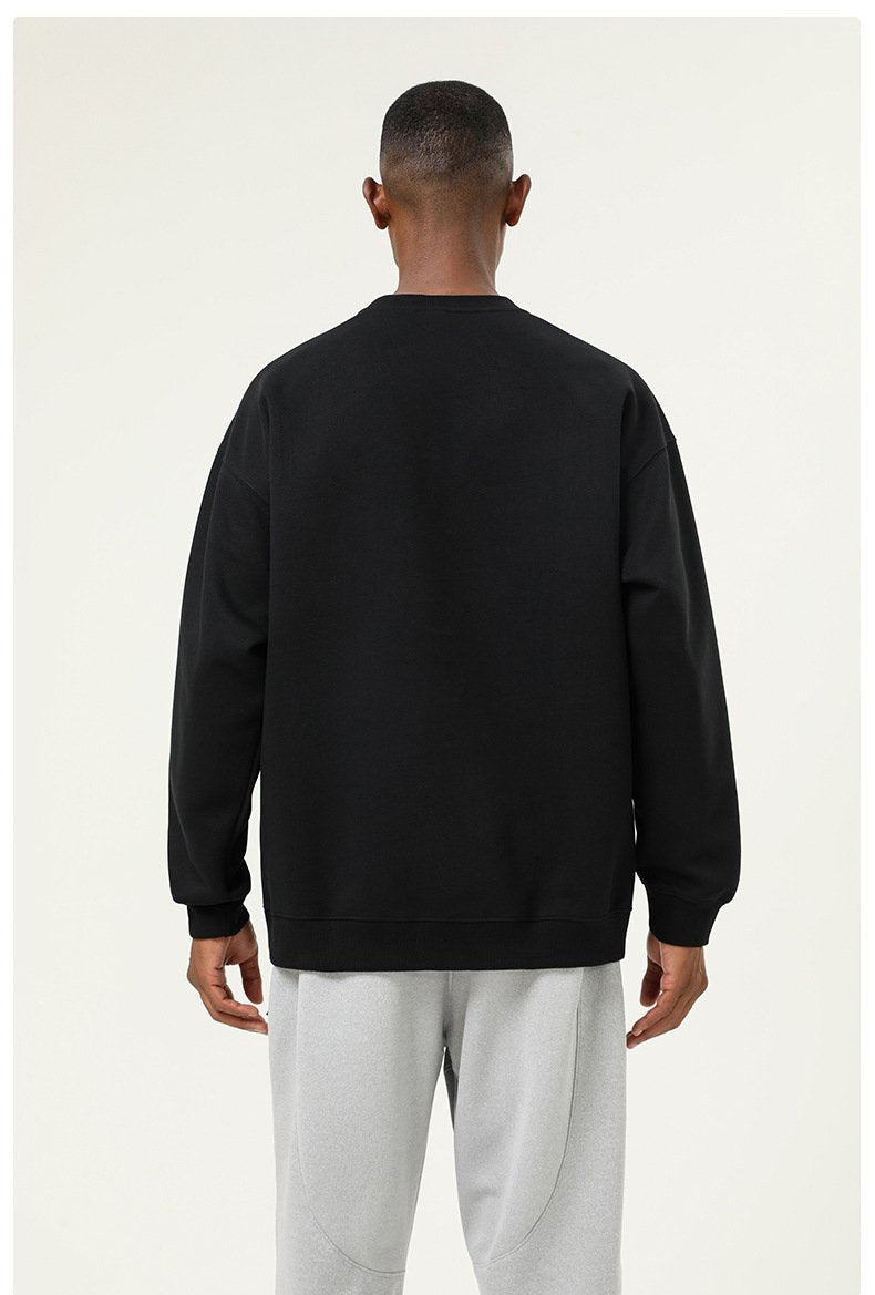 Mens Oversized Casual 61.9%cotton 38.1%polyester  Sweatshirt SY-55011 print logo 26