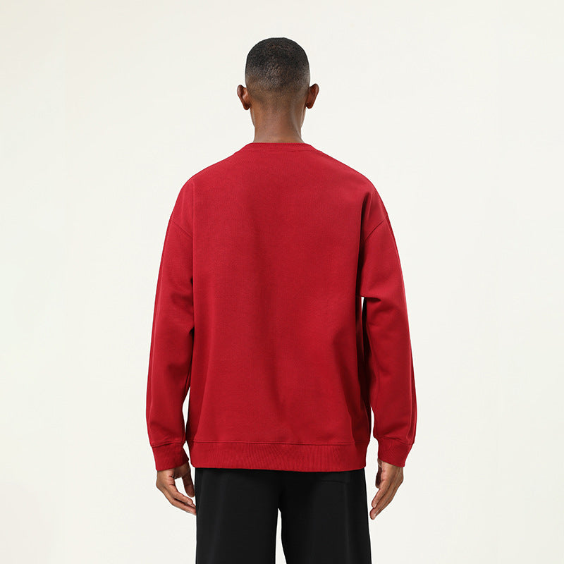 Mens Oversized Casual 61.9%cotton 38.1%polyester  Sweatshirt SY-55011 print logo 8